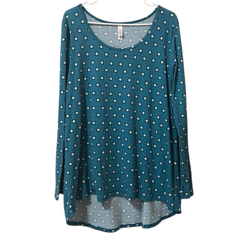 LuLaRoe Women Size XL Tunic Top Short Sleeves Stretch‎ Colorful Long Sleeve Soft